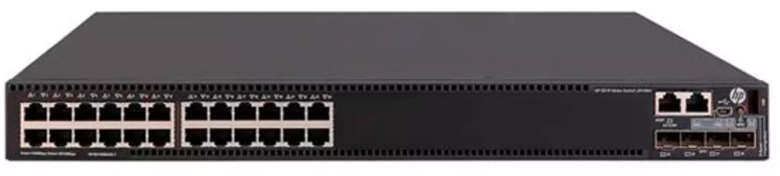 Коммутатор HPE FlexNetwork 5510 JH147A 24G 4SFP+ 24PoE+ HI 1-slot Switch