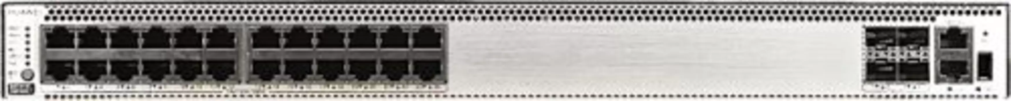 Коммутатор HUAWEI S5731-H24P4XC (24*10/100/1000BASE-T ports, 4*10GE SFP+ ports, 1*expansion slot, PoE+) + Basic Sotware + 1000W AC (02352QPV_BSW)