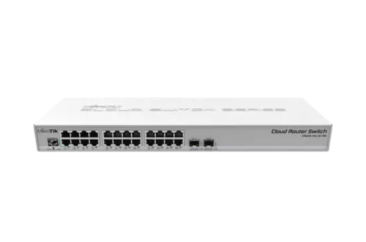 Коммутатор MikroTik CRS326-24G-2S+RM 24G 2SFP+ управляемый