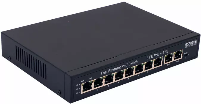 Коммутатор Osnovo SW-21000(120W) 8PoE неуправляемый