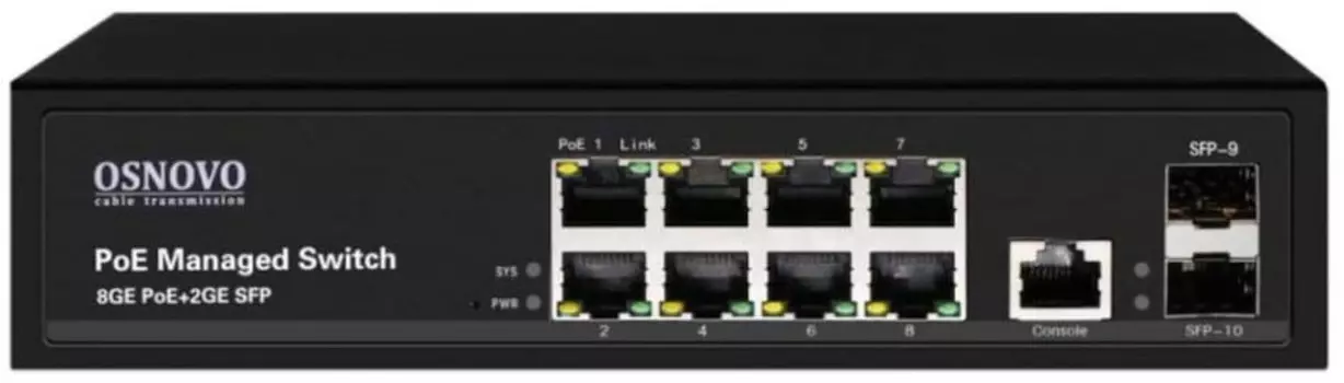 Коммутатор OSNOVO SW-80802/L(150W)
