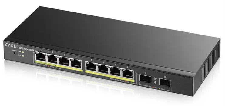 Коммутатор ZyXEL GS1900-10HP-EU0102F