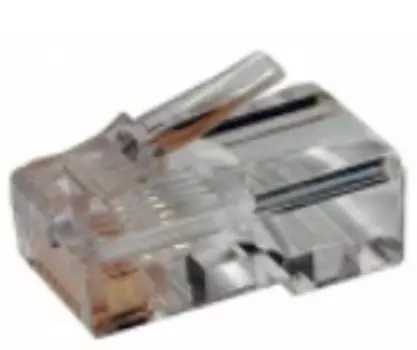 Коннектор RJ12 д/кабеля 6-ти контактный, 100 шт. (TWT-PL12-6P6C/100)