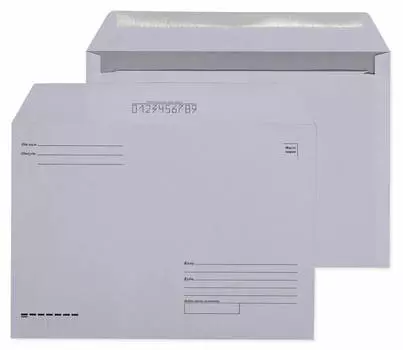Конверт Бюрократ 162 C4 229x324мм "Куда-Кому" белый клеевой слой 80г/м2 (pack:500pcs)