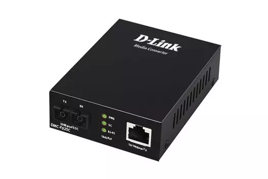 Конвертер D-Link DMC-F02SC, Fast Ethernet Twisted-pair to Fast Ethernet Multi-mode Fiber (2km, SC) Media Converter Module (DMC-F02SC/B1A)