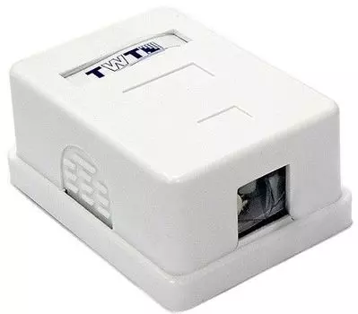 Коробка Lanmaster TWT-SA1-WH настенная 62x67x30мм крышка Keystone самоклеющееся основание ПВХ белый (упак.:1шт)