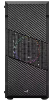 Корпус Aerocool MENACE SATURN FRGB-G-BK-v1 (ATX, стекло, сетка, USB3.0 x2, 1x12cm Saturn FRGB fan) (MENACE SATURN FRGB-G-BK-v1)