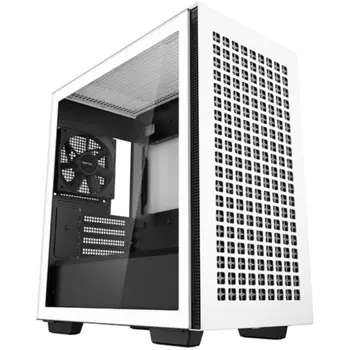 Корпус Deepcool CH370 WH без БП, боковое окно (закаленное стекло), белый, mATX (CH370 WH)
