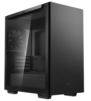 Корпус Deepcool MACUBE 110 BK без БП, боковое окно (закаленное стекло), черный, mATX (MACUBE 110 BK)