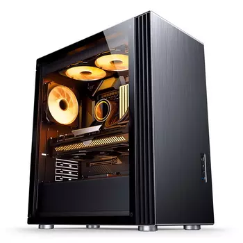 Корпус JONSBO U6 Black без БП, боковые панели из закаленного стекла, mini-ITX, micro-ATX, ATX черный