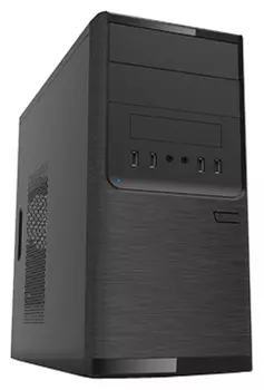 Корпус MiniTower Powerman ES701 Black PM-450ATX U2*2+U3*2+A(HD) mATX (6120258)