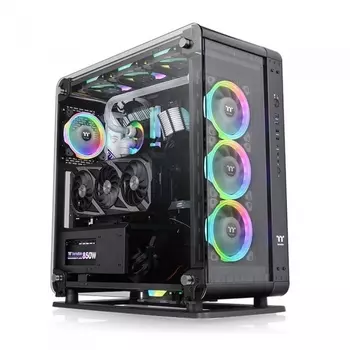 Корпус Thermaltake Core P6 TG черный без БП ATX 18x120mm 12x140mm 2xUSB2.0 2xUSB3.0 audio bott PSU