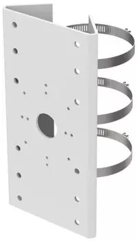 Крепление на столб, белое, нержавеющая сталь, 127×46×250мм Hikvision DS-1275ZJ-SUS