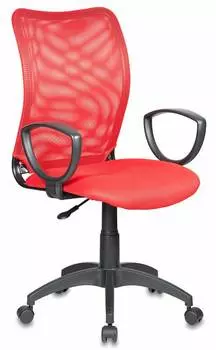 Кресло Бюрократ CH-599AXSN красный TW-35N сиденье красный TW-97N крестовина пластик