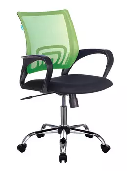 Кресло Бюрократ CH-695NSL салатовый TW-03A сиденье черный TW-11 крестовина металл хром