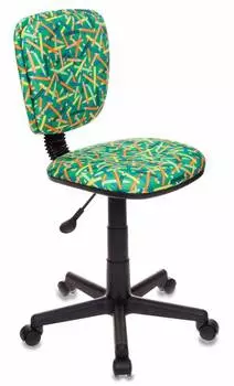 Кресло детское Бюрократ CH-204NX зеленый карандаши крестовина пластик