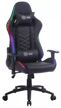 Кресло игровое Cactus CS-CHR-0099BL черный сиденье черный эко.кожа с подголов. крестовина металл пластик черный
