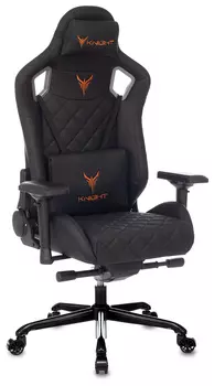 Кресло игровое Knight TITAN черный ромбик эко.кожа с подголов. крестовина металл