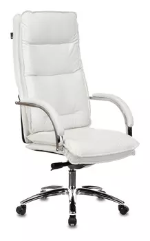 Кресло руководителя Бюрократ T-9927SL слоновая кость кожа крестовина металл хром