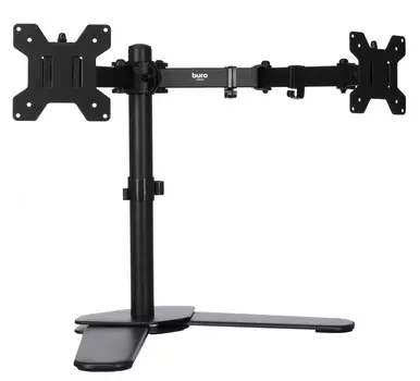 Кронштейн для мониторов ЖК Buro M042 черный 17"-27" макс.8кг настольный поворот и наклон