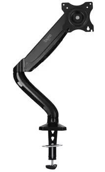 Кронштейн для мониторов ЖК Buro M1 черный 15"-32" макс.9кг крепление к столешнице поворот и наклон