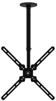 Кронштейн для телевизора Cactus CS-CP07 черный 23"-55" макс.45кг потолочный поворот и наклон