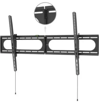 Кронштейн для телевизора Hama Strong черный 37"-120" макс.100кг настенный наклон