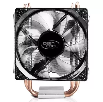 Кулер для процессора DEEPCOOL GAMMAXX200V2 LGA115X/775/AM4/AM3/+/AM2/+/FM2/+/FM1 (24шт/кор, TDP 100W, PWM, Fan 92mm, 2 тепл.трубки прямого контакта ) RET (GAMMAXX 200V2)