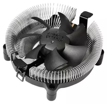 Кулер для процессора PCCooler E80 S775/115X/AM2/2+/AM3/3+/AM4/FM1/FM2/754/939/940 (72 шт/кор, TDP 65W, вент-р 80мм, 2200RPM, 22dBa) Retail Color Box (E80)