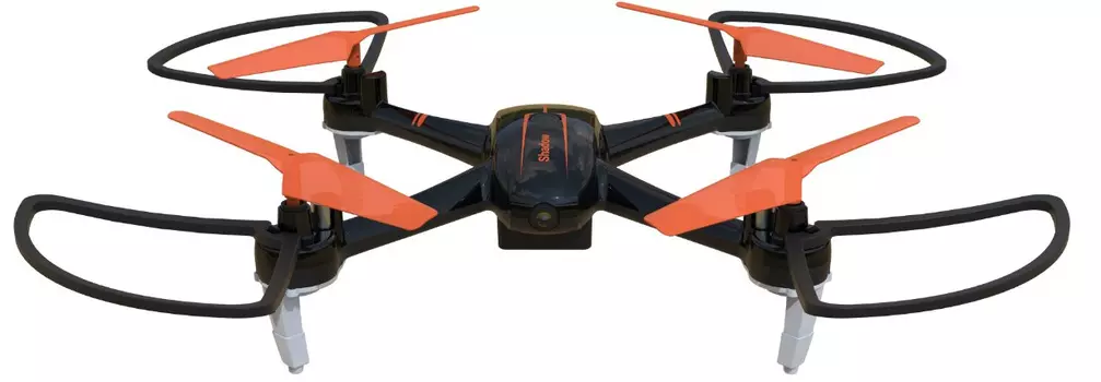 Квадрокоптер Hiper HQC-0001 SHADOW FPV 1Mpix 720p WiFi ПДУ черный/оранжевый