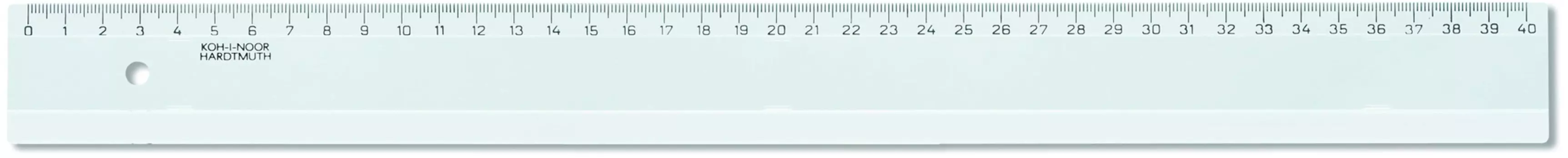 Линейка Koh-I-Noor 742700 074270000000RU пластик дл.40см прозрачный пластиковый пакет