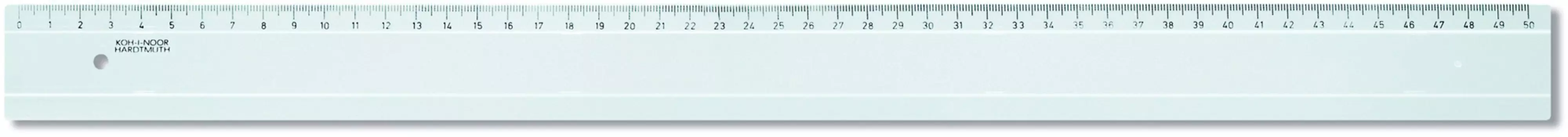 Линейка Koh-I-Noor 742800 074280000000RU пластик дл.50см прозрачный пластиковый пакет