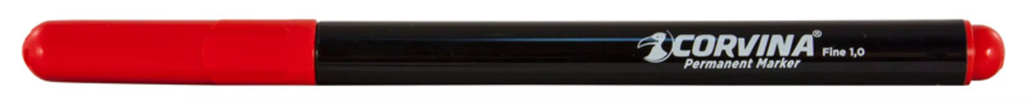 Маркер перманентный Corvina 42953/03 круглый пиш. наконечник 1мм без клипа красный