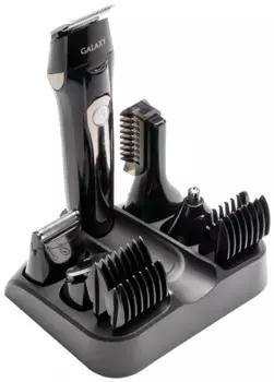 Машинка для стрижки Galaxy Line GL4150 черный 3Вт (насадок в компл:9шт)