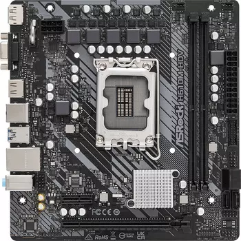 Материнская плата Asrock H610M-HDV Soc-1700 Intel H610 2xDDR4 mATX AC`97 8ch(7.1) GbLAN RAID+VGA+HDMI+DP