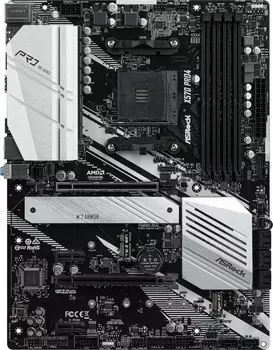 Материнская плата Asrock X570 PRO4 Soc-AM4 AMD X570 4xDDR4 ATX AC`97 8ch(7.1) GbLAN RAID+HDMI+DP