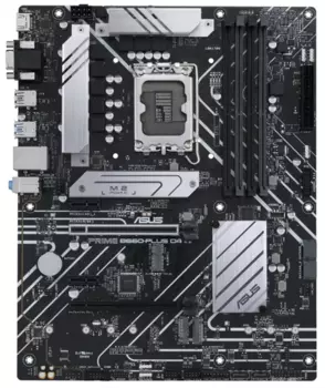 Материнская плата ASUS PRIME B660-PLUS D4, LGA1700, B660, 4*DDR4, DP+ D-Sub + HDMI, CrossFireX, SATA3 + RAID, Audio, Gb LAN, USB 3.2*6, USB 2.0*6, COM*1 header (w/o cable), ATX; 90MB18X0-M0EAY0 (PRIME B660-PLUS D4)