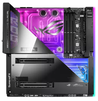 Материнская плата ASUS ROG MAXIMUS Z690 EXTREME GLACIAL, LGA1700, Z690, 4*DDR5 , SLI+CrossFireX, SATA3 + RAID, Audio, LAN*2 (2,5 + 10 GB), USB 3.2*16, USB 2.0*6, ATX ; 90MB1A60-M0EAY0 (ROG MAXIMUS Z690 EXTREME GLACIAL)