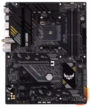 Материнская плата ASUS TUF GAMING B550-PLUS WIFI II, Socket AM4, B550, 4*DDR4, HDMI+DP, CrossFireX, SATA3 + RAID, Audio, 2,5Gb LAN, USB 3.2*8, USB 2.0*6, COM*1 header (w/o cable) ATX ; 90MB19U0-M0EAY0 (TUF GAMING B550-PLUS WIFI II)