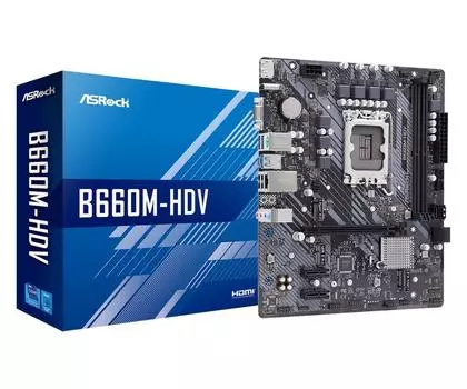 Материнская плата B660 S1700 MATX B660M-HDV ASROCK
