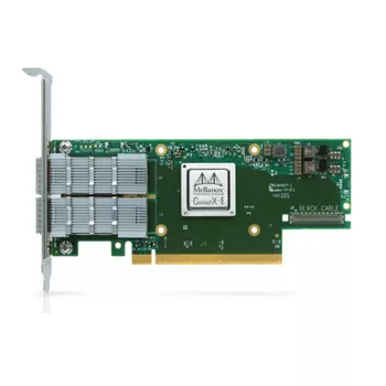 MCX653106A-HDAT ConnectX-6 VPI adapter card, HDR IB (200Gb/s) and 200GbE, dual-port QSFP56, PCIe4.0 x16, tall bracket