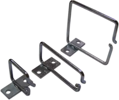 Металлическая скоба-органайзер для установки на 19" профиль, 80х80 мм (TWT-RING-M80x80)