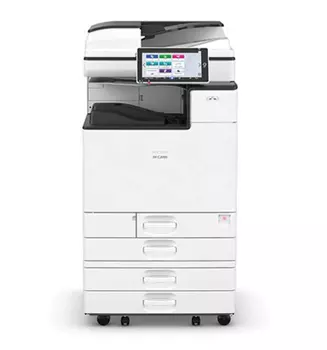 МФУ Ricoh IM C2000 (А3, цветное, 20/12 ppm A4/A3, 2 GB+HDD320 GB, 1200dpi, USB, Network, дуплекс, ARDF100, 2 х 550л, СМАРТ-панель управления 10,1", с девелопером, без тонера и инструкции) (418281), запуск инженером