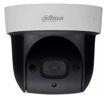 Мини-PTZ IP-видеокамера с Wi-Fi, 2Мп; 1/2.8 STARVIS CMOS; моторизованный объектив 2.711мм 4x; механический ИК-фильтр; WDR 120дБ; чувствительность 0.005лк@F1.6; сжатие: H.265 H.264 MJPEG; 3 потока до 2Мп@25к/с; видеоаналитика: пересечение линии Dahua DH-SD