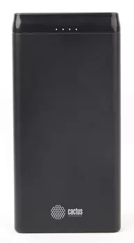 Мобильный аккумулятор Cactus CS-PBFSFT-10000 Li-Pol 10000mAh 2.1A+2.1A черный 2xUSB материал пластик