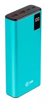 Мобильный аккумулятор Cactus CS-PBFSYT-20000 20000mAh 3A 2xUSB голубой