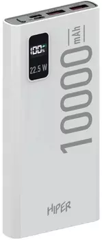 Мобильный аккумулятор Hiper EP 10000 10000mAh 3A QC PD 3xUSB черный (EP 10000 BLACK)
