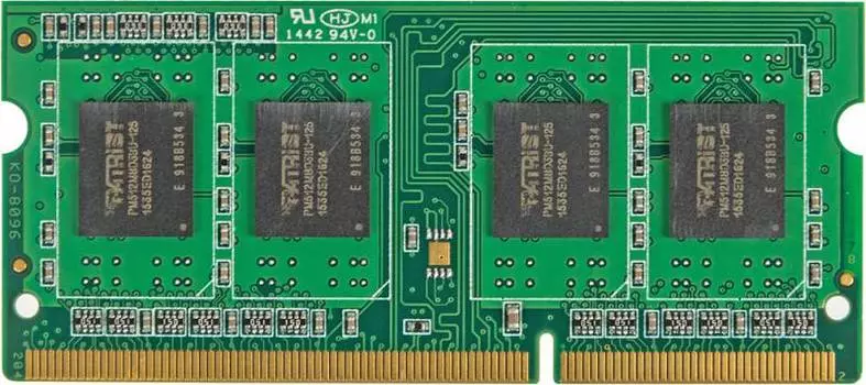 Модуль памяти Patriot DDR3 4Gb, PC12800, SO-DIMM, 1600MH