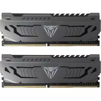 Модуль памяти PATRIOT Viper Steel DDR4 Общий объём памяти 8Гб Module capacity 16Гб Количество 2 4000 МГц Радиатор Множитель частоты шины 16 1.45 В серый PVS416G400C6K