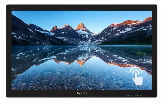 Монитор 21,5" Philips 222B9TN 1920х1080@60Гц TN W-LED 16:9 SmoothTouch 1ms VGA DVI-D HDMI DP 2xUSB3.0 50M:1 1000:1 170/160 250cd Tilt HAS Speakers Black (222B9TN/00)